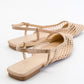 Brace Beige Mesh Flat Sandal (Women)