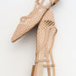 Brace Beige Mesh Flat Sandal (Women)