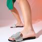Obre - Black Embellished Slide (Women)