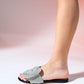 Obre - Black Embellished Slide (Women)