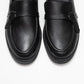 Galea - Black Genuine Leather Buckle Loafer (Women)