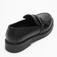 Galea - Black Genuine Leather Buckle Loafer (Women)