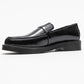 Galea - Black Patent Buckled Genuine Leather Loafer (Women)