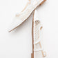 Brace White Mesh Flat Sandal (Women)