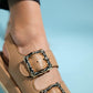 Slope Beige Double Strap Flat Sandal (Women)