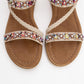 YUAN Beige Braided Strap Sandal (Women)