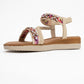 YUAN Beige Braided Strap Sandal (Women)