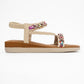 YUAN Beige Braided Strap Sandal (Women)