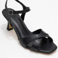 Melin - Black Cross-Strap High Heel Pump (Women)