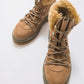 Lunira - Beige Suede Boot (Women)