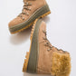 Lunira - Beige Suede Boot (Women)