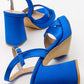 Lello - Cobalt Satin Platform Heel Shoe (Women)