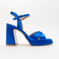 Lello - Cobalt Satin Platform Heel Shoe (Women)