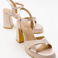 Lello - Beige Satin Platform Heel Shoe (Women)