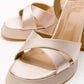 Lello - Beige Satin Platform Heel Shoe (Women)