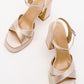 Lello - Beige Satin Platform Heel Shoe (Women)
