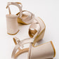 Lello - Beige Satin Platform Heel Shoe (Women)
