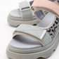 Tedy - Blue Patterned Sandal (Women)