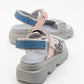 Tedy - Blue Patterned Sandal (Women)