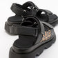Tedy - Black Patterned Sandal (Women)