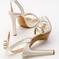 Osea - Ecru Satin Jeweled High Heel Evening Shoe (Women)