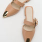 Jenni - Beige Buckle Slide (Women)