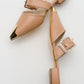 Jenni - Beige Buckle Slide (Women)