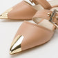 Jenni - Beige Buckle Slide (Women)