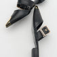Jenni - Black Buckle Slide (Women)