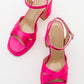 Lello - Fuchsia Satin Platform Heel (Women)