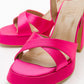 Lello - Fuchsia Satin Platform Heel (Women)