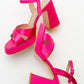 Lello - Fuchsia Satin Platform Heel (Women)