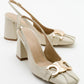 Forlev - Ecru Beige Heeled Shoe (Women)