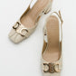 Forlev - Ecru Beige Heeled Shoe (Women)