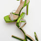 Osea - Green Embellished High Heel Evening Shoe (Women)