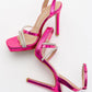 Osea - Fuchsia Embellished High Heel Evening Shoe (Women)