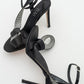 Pares - Black Satin Heeled Shoe (Women)
