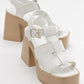 Prek - White Heeled Sandal (Women)