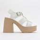 Prek - White Heeled Sandal (Women)