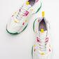 Lecce - White Green Multi Sneaker (Women)