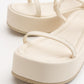 Lina - Ecru Beige Platform Sandal (Women)