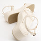 Lina - Ecru Beige Platform Sandal (Women)