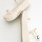 Lina - Ecru Beige Platform Sandal (Women)