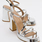 Heas Silver Platform Sandal (Women)