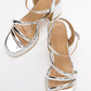 Heas Silver Platform Sandal (Women)