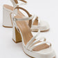 Heas Ivory Platform Sandal (Women)