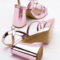 Heas Pink Platform Sandal (Women)