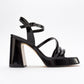Heas Black Platform Sandal (Women)