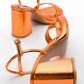 Posse - Orange Metallic Heeled Shoe (Women)