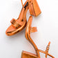 Posse - Orange Metallic Heeled Shoe (Women)